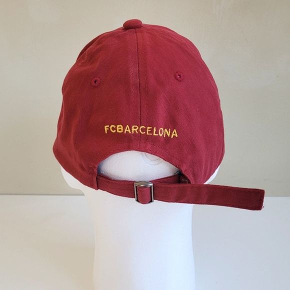 FCB Barcelona Soccer Baseball Cap Hat Cotton Red Blue Adjustable - Picture 6 of 9